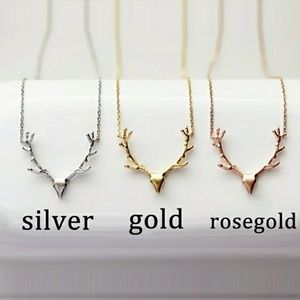 Gold Reindeer Tiny Diana Necklace 3 colors